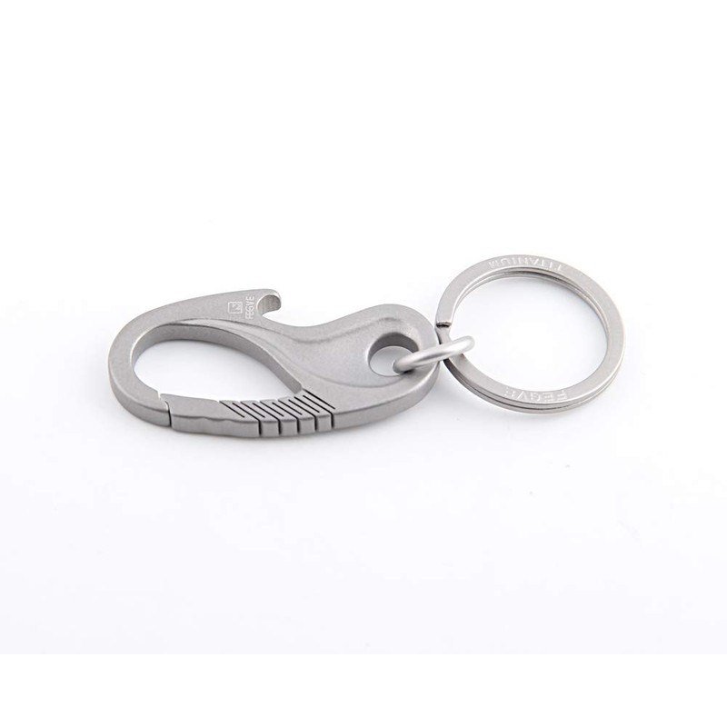 FEGVE Titanium Keychain with Bottle Opener Function Heavy Duty Carabiners