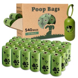 Yingdelai Dog Poop Bag Biodegradable - 540 Count Dog Waste Bags with Dispenser, Extra Thick Strong Leak Proof Poop Bags for Dogs Doggy | Scented