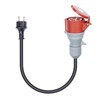 L4F Schuko Plug 16A to CEE 16A Coupling Adapter, IP44