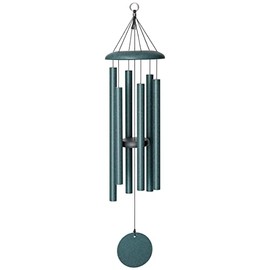 Corinthian Bells by Wind River – 36 inch Green Wind Chime for Patio, Backyard, Garden, and Outdoor Decor (Aluminum Chime) Made in The USA