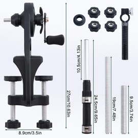 Goture Fishing Line Spooler, for Spinning Reel, Baitcasting Reel, and Fly Fishing Reel, Adjustable Friction, Fits Spools up to 5.9 in, Ambidextrous Fishing Reel Spooler Accessory with Scissors