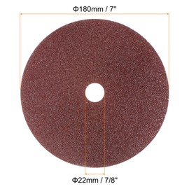 HARFINGTON 25pcs 36 Grit Aluminum Oxide Resin Fiber Discs 7"x7/8" Metal Sanding Grinding Discs for Angle Grinding Machine Polishing and Grinding Metals, Wood, and Fiberglass