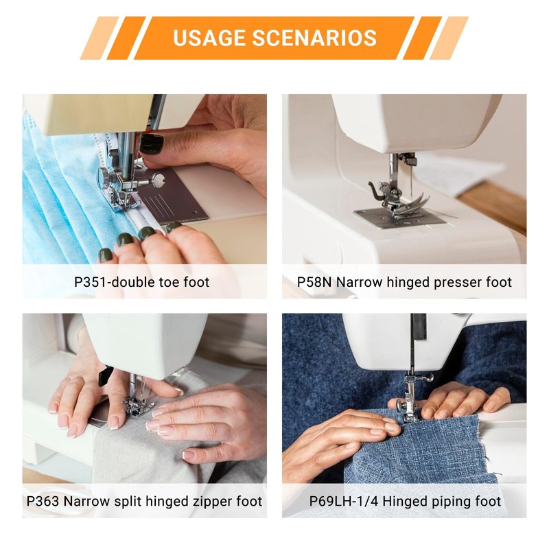 Sewing Presser Foot Set 25Pcs, Sewing Machine Presser Feet Kit