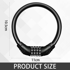 Bike Lock Portable Bicycle Lock High Security Bike Locks Cycling Lock with 4-Digits Codes Ideal to Secure Bike, Motorbike, Cycles