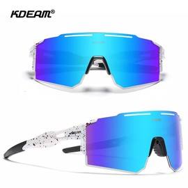 Sports Sunglasses Men's Polarised Cycling Glasses Sports Glasses for Women UV 400 Protection Outdoor Sports Protective Glasses for Cycling Driving Fishing Climbing Golf