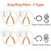 SPEEDWOX Circlip Pliers 6-Inch, Tip Diameter 1.25mm, Snap Ring Pliers