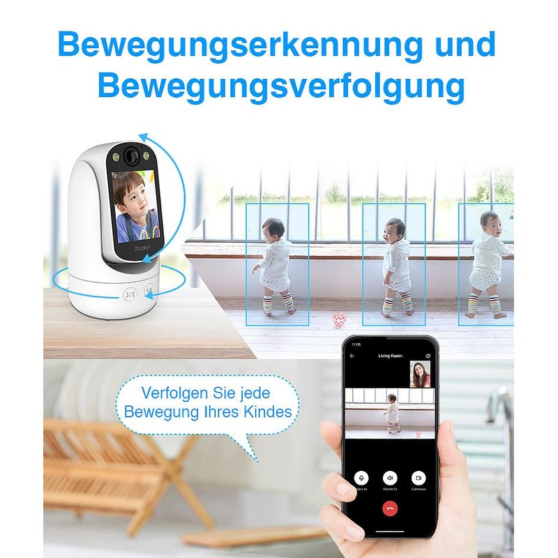 7links WLAN Surveillance Cameras: 2-in-1 WiFi Surveillance Camera & Video