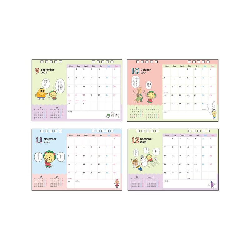 Sunstar Stationery Kojikoji 2026 Tabletop Calendar, Momoko Sakura Theater, Kojikoji