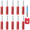 Richcat 10PCS Strong Magnetic Extension Socket Drill Bit Holder 1/4"