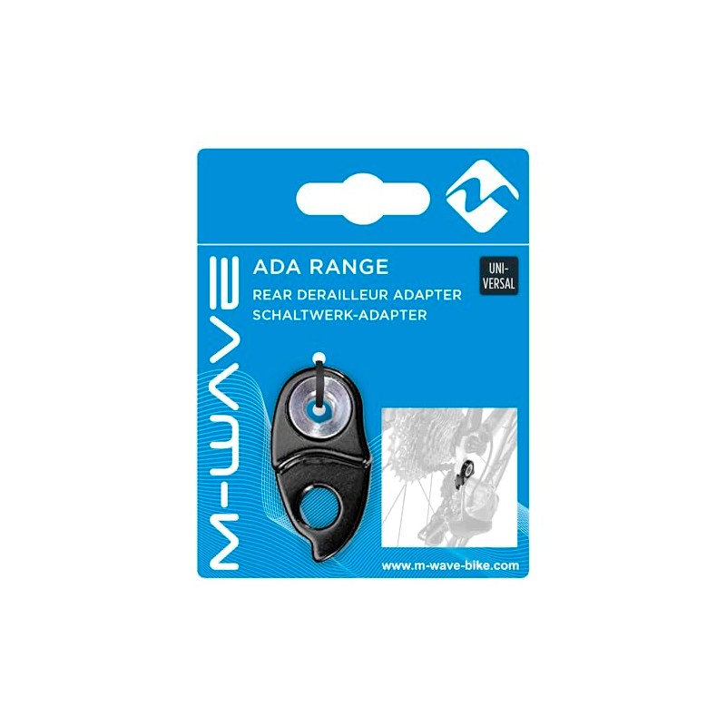 M-Wave Unisex Adult Ada Range Rear Derailleur Adapter, Black, Universal,