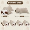 SQEQE Sloth Stuffed Animals with 4 Babies in Her Tummy,