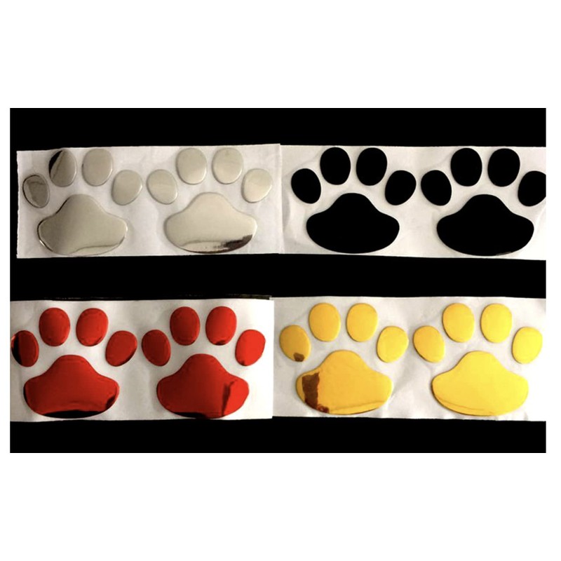 Donaly 4 Color Paw Paw Sticker Sticker Set of 12