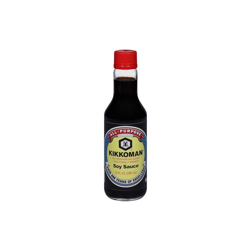 Kikkoman All-Purpose Seasoning Naturally Brewed Soy Sauce, 10 Ounce