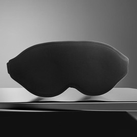 Sleep Eye Mask, 3D Deep Contoured Eye Covers for Sleeping, Block Out Light Eye Mask, Zero Eye Pressure Blindfold for Men Women with Adjustable Strap for Sleeping, Traveling (Black)