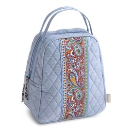 Premium Cotton Lunch Bag, Chambray, One Size