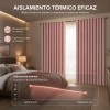 2 Panele Cortinas Blackout Para Ventana 265x160cm Habitacion