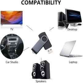 Chauuxee Memoria USB de 512 MB, Memoria USB Tipo C y OTG, Ideal para Estudiantes (Negro)