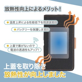 Mobile WiFi Router MR1 Compatible Case Cover No Lid Leather Flip Gigaset MR1 Compatible Product (Enhanced Heat Dissipation Oxford Black (Glass Film Included)