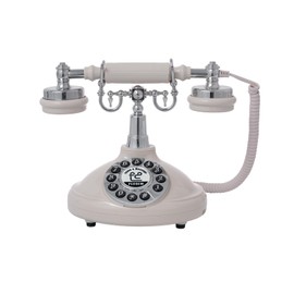 PLIFOEW Audio Guest Book Wedding Phone,Audio Guestbook Phone Vintage Style Audio Message Voicemail for Graduation Retirement Party Birthdays Baby Shower Special Occasions (Beige)