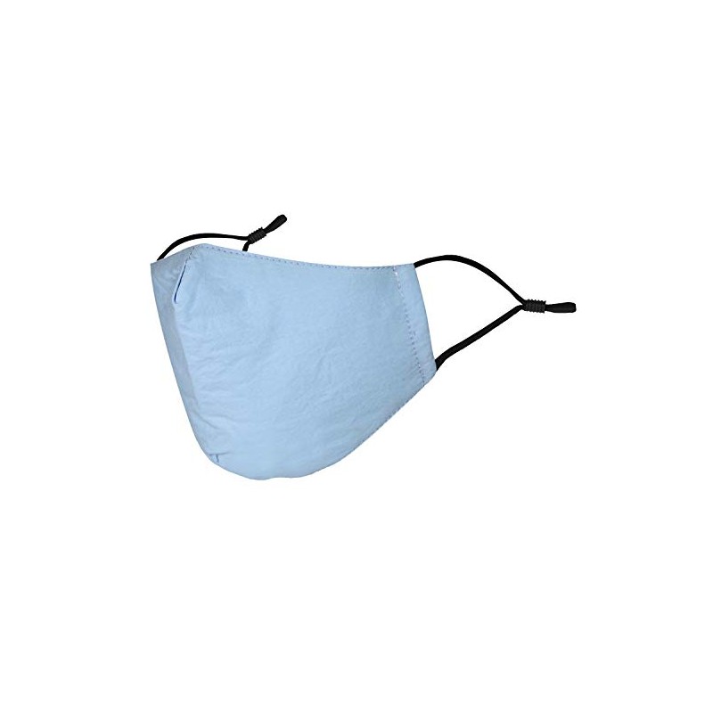 Basic Sense 100% Cotton Washable Reusable Skin Friendly Plain Face