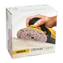 Mirka Ultimax Ligno Ø 150mm Schleifscheiben Klett Multifit / Korn 60 / 50 Stück / Multi-Lochung / zum Schleifen von Holzoberflächen