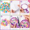 CJiangpo 24 Sets Magnify Suncatcher Paper Craft Kits, DIY Stained