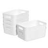 Dehouse Pack for 6 Plastic Storage Bins, Versatile Kitchen Pantry