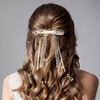 CustomyLife 2Pcs Beige Lace Hair Bow Clips Cute Coquette Snap