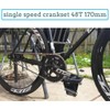 BESNIN Single Speed Bike Crankset 170mm 48T BCD Single Crank
