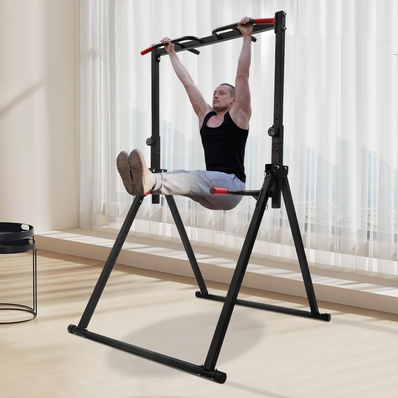 Pull Up Bar Free Standing, Foldable Power Tower Workout Dip
