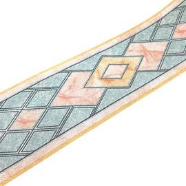 Simplemuji 3D Self Adhesive Blue Diamond Waterproof Wallpaper Border Peel and Stick for Bathroom Kitchen Counter Top Tiles Sticker,4 Inch by 16.5 Feet