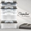 Hausfelder Cold Food Containers for Fridge, Stackable Food Box, Fridge