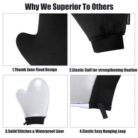 YVOIER Yvoier Self Tanning Mitt Applicator Kit 4 in 1 Self Applicator Set with Exfoliating Glove,Tan Mitt Applicator, Tanning Back Lotion Applicators for Your Back,Face Mitt for Tanning Lotion, Spray, Mousse