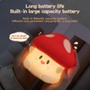 Gaoillneunji Mushroom Silicone Night Light for Kids - Squishy LED