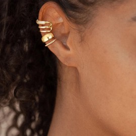 Ear Cuff Earrings for Women Non Piercing Clip on Earrings Cubic Zirconia Ear Cuffs Cartilage Earrings Set Jewelry Gifts