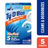 Ty-D-Bol Blue Tablets Value 5 Pack, Cleans and Deodorizer Toilets