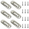 Kowibcl Curtain Rod Bracket,Curtain Rod Holder with Screw Pack，6PCS (for