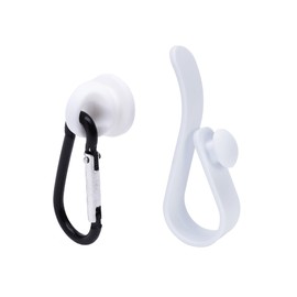 Vagocom Hook Set Charms Accessories for Bogg Bags and Simply Southern Tote - Insert Hook Holder with Small Key Chain Clip for Small & Large Beach Tote - Multiple Color Options(White)