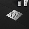 Neodrain 6 in Brushed Square Shower Drain Brushed 304 Stainless