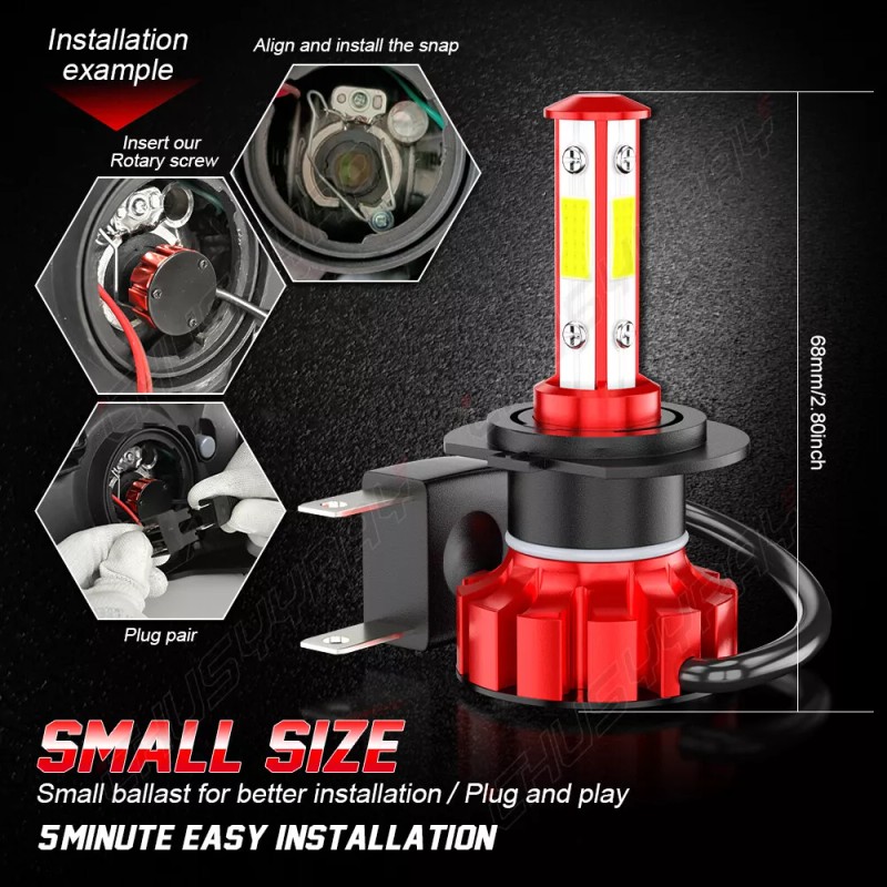CHUSYYRAY 9005 H7 H11 Combo LED Headlight Hi Lo Fog