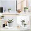 WCHOSOZH 6Pcs Self Watering Pots for Indoor Plants, 4.3+5.5 Inch