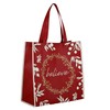 Creative Brands Laminated Nylon Tote Bag, Believe