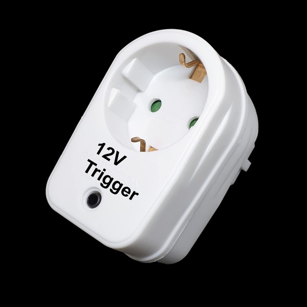 VOCOMO Trigger Switching Socket V1 HR (3680W) for AV Amplifier / Receiver Trigger, Standby Killer Adapter Plug with High-Inrush Relay
