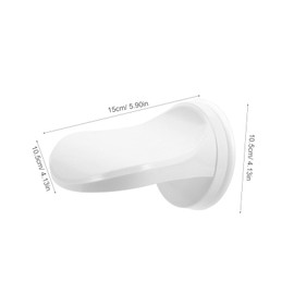 STOBAZA Pool Pedals Foldable Foot Rest Showerheads Shower Foot Rest Non-Slip Shower Pedal Non- Shower Step Pedialax Pedalboard Foot Rest for Shower B 12 Floor Mat Plastic White Household