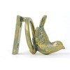 Door Knocker Little Gold Bird Metal Loop Vintage Distressed Design