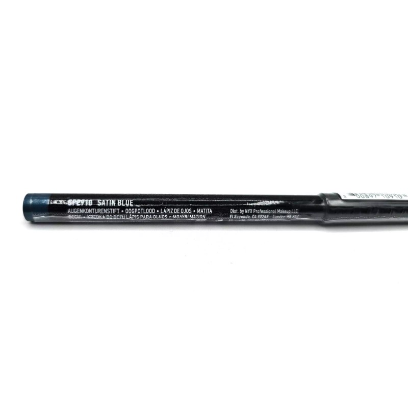 NYX Slim Eye Pencil, Eyeliner Pencil - Satin Blue (