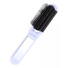 Maíz Mini Cepillo Cabello + Espejo Plegable Portatil Bolsillo