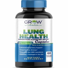 GROW VITAMIN White Lung - Lung Cleanse & Detox.Support Lung Health. Supports Respiratory Help