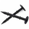 200x Grass Pegs Lawn Turf Weed Mat Plastic Pins Stakes
