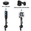 Action Camera Motorcycle Bike Handlebar Mount Clamp, Compatible for DJI